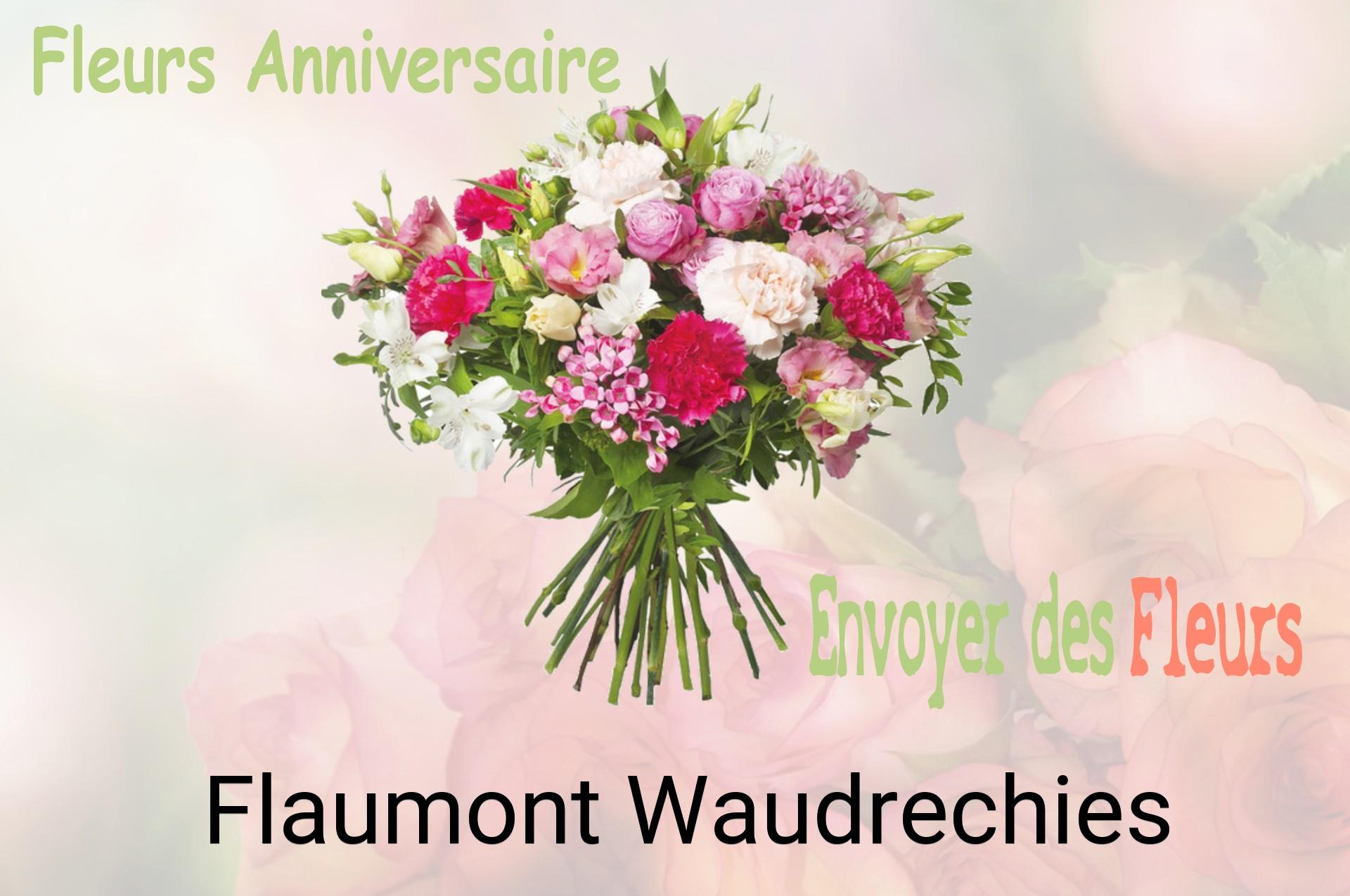 Bouquet de fleurs d’anniversaire livré à Flaumont-Waudrechies