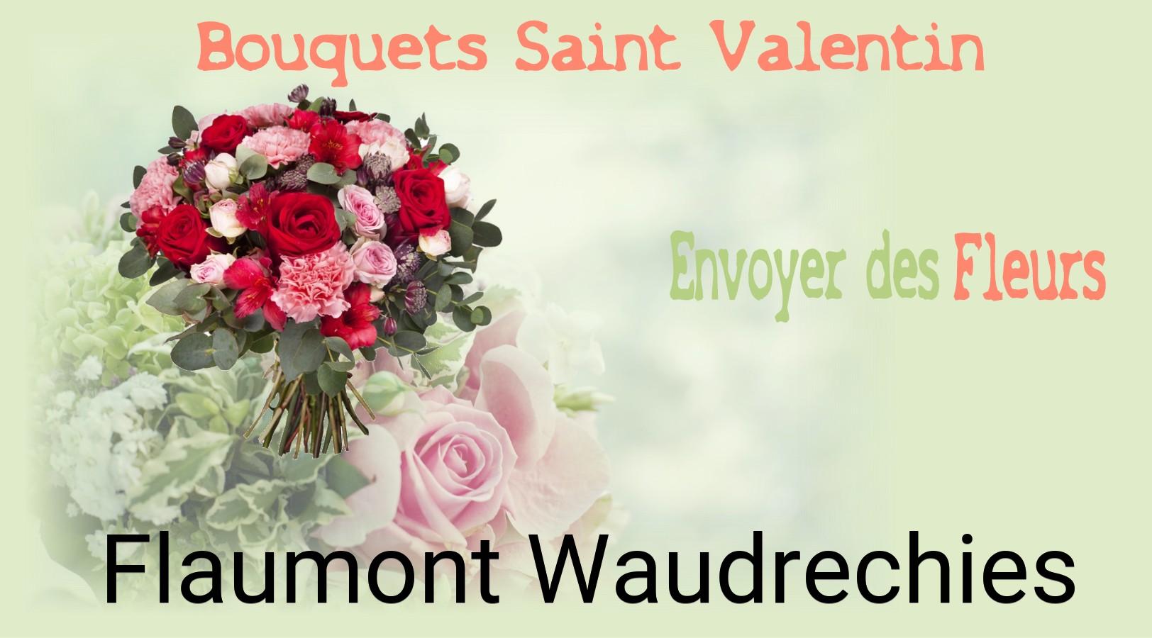 Roses de Saint-Valentin livrées à Flaumont-Waudrechies